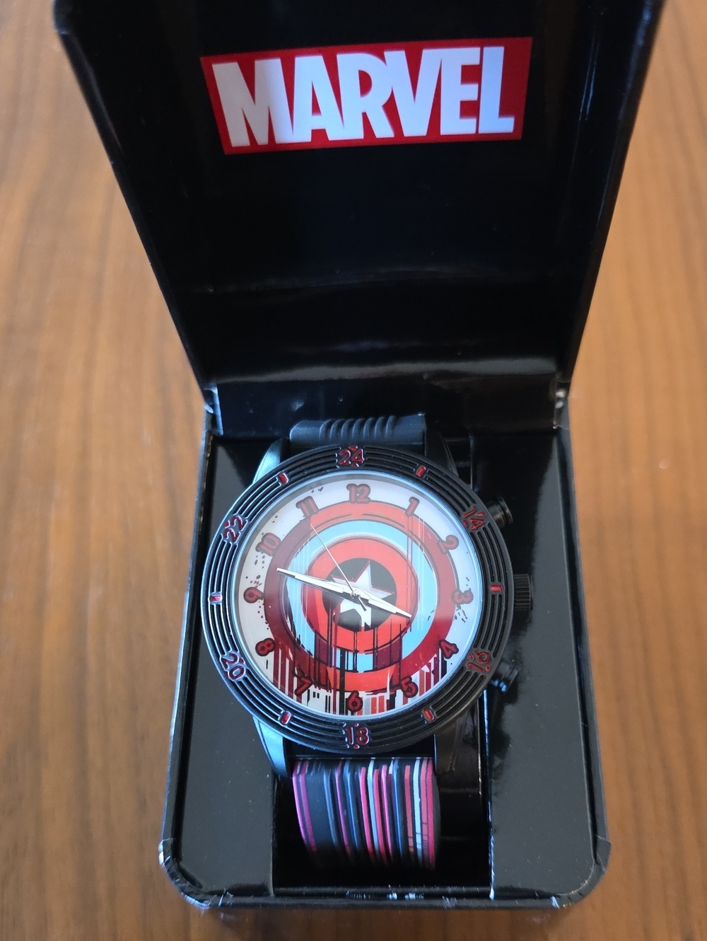 Marvel Red and Black Target Dial Men's Watch